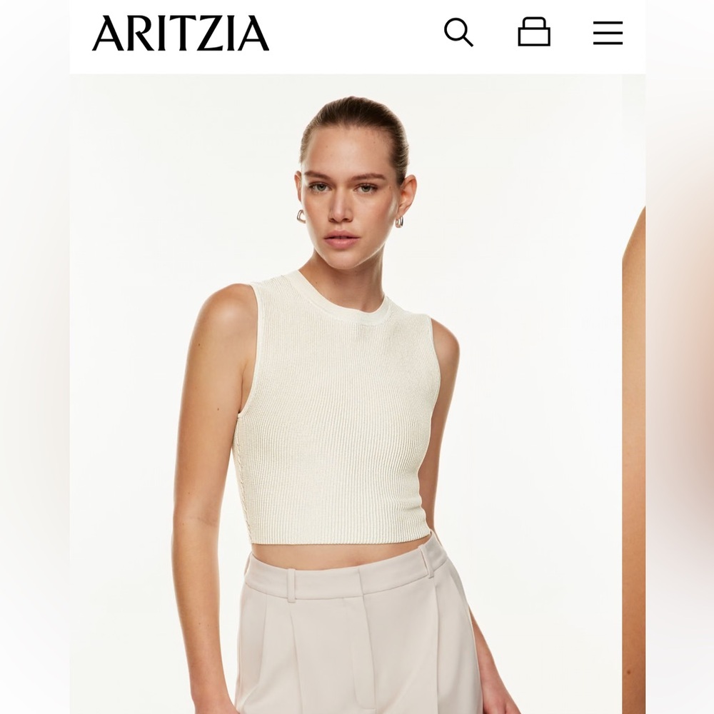 Aritzia Babaton Sculpt Knit Top - S